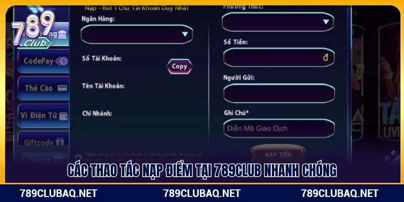 Nạp Tiền 789club – Chỉ Dẫn Chi Tiết Từ A Đến Z - WIN782.SBS