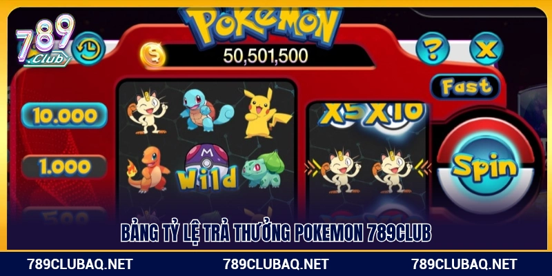 Pokemon 789Club – Quay Hũ Săn Thú Đầy Màu Sắc - WIN782.SBS